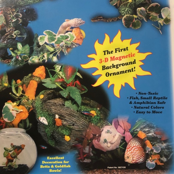 Orange green magnetic fish tank/reptile accessory - Picture 8 of 11
